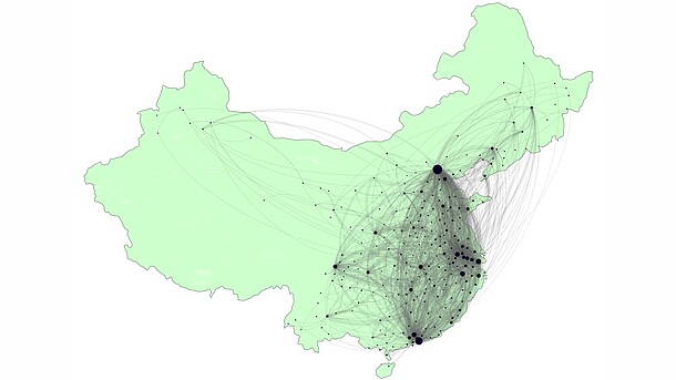 [Translate to English:] © S. Losacker: Interregionale Innovationsdiffusion in China / Inter-regional innovation diffusion in China